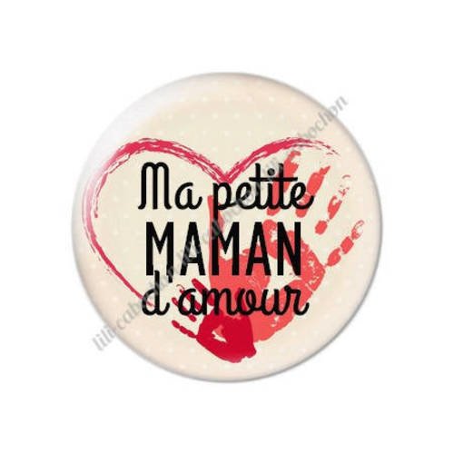 Cabochon résine a coller 25 mm maman m45 