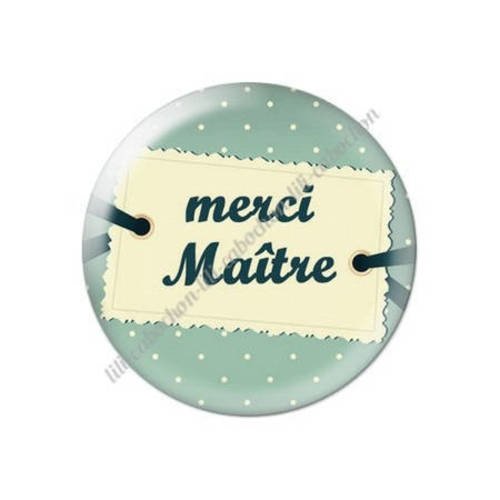 Cabochon résine a coller 25 mm maître s59 