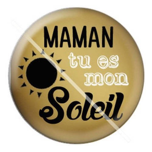 Cabochon résine a coller 25 mm pour maman a11 