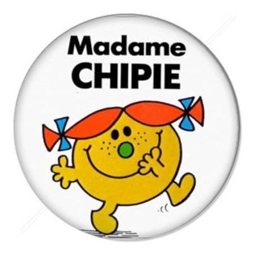 Cabochon résine a coller 25 mm madame 7 