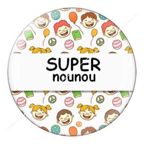 Cabochon résine a coller 25 mm nounou g5 