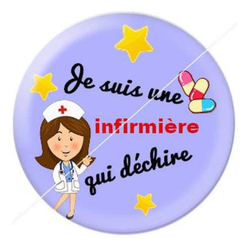 Cabochon résine a coller 25 mm infirmière f7 