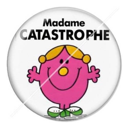 Cabochon résine a coller 25 mm madame 4 