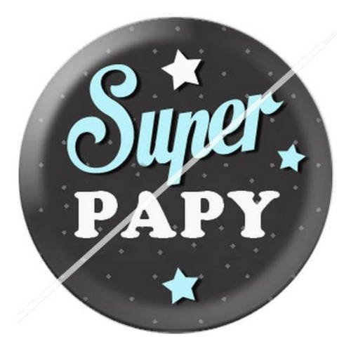 Cabochon résine a coller 25 mm pour fête papy papi  42 