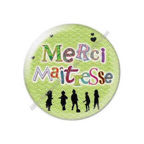 Cabochon résine a coller 25 mm maîtresse t3 