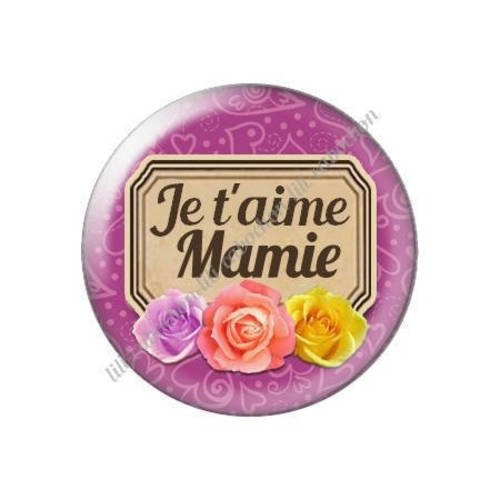 Cabochon résine a coller 25 mm  mamie m44 