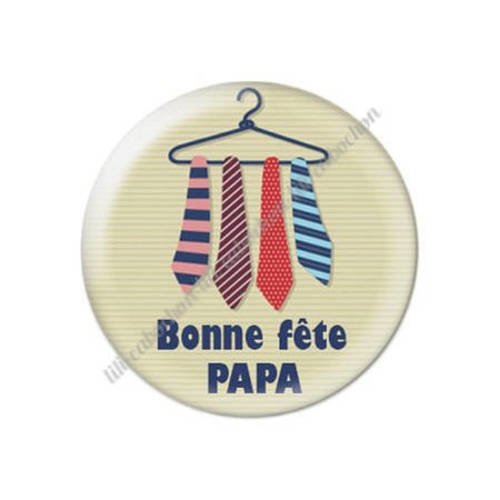 Cabochon résine a coller 25 mm papa 79 