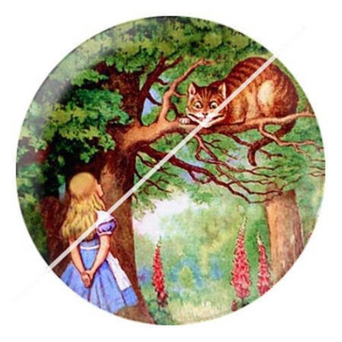 Cabochon résine a coller 25 mm à alice b4 