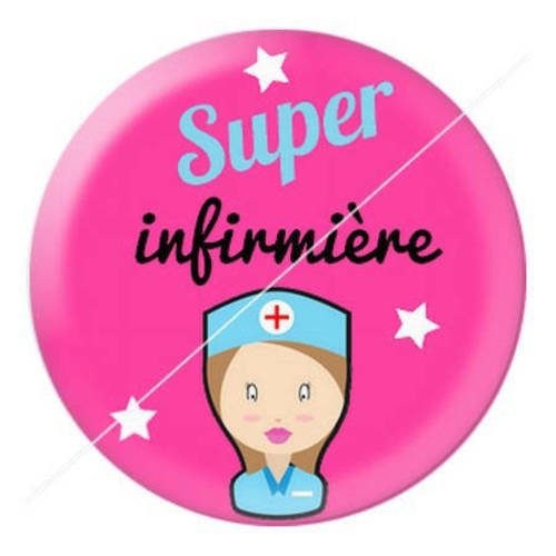 Cabochon résine a coller 25 mm infirmière f23 