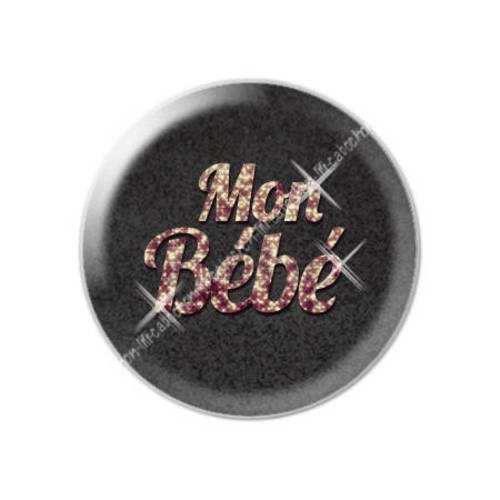 Cabochon résine a coller 25 mm saint valentin mon bébé 