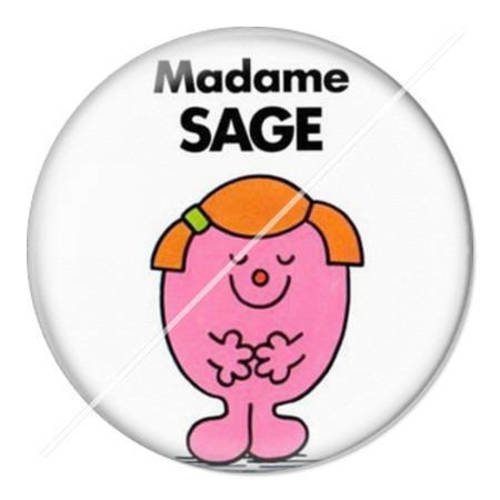 Cabochon résine a coller 25 mm madame 9 