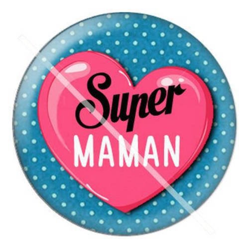 Cabochon résine a coller 25 mm pour maman a14 
