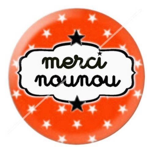 Cabochon résine a coller 25 mm nounou 6 