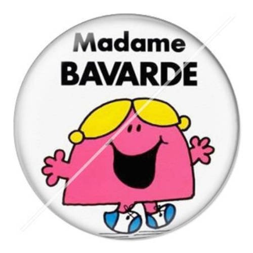 Cabochon résine a coller 25 mm madame 10 