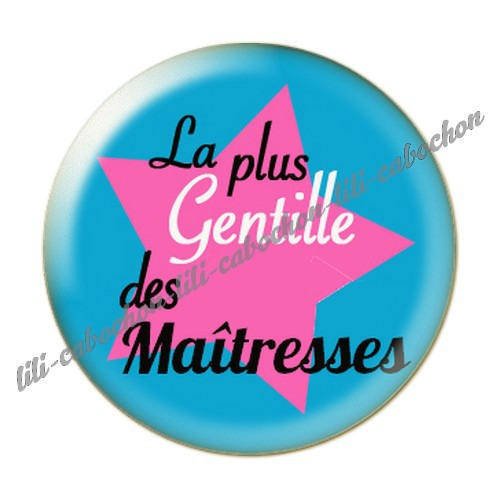 Cabochon résine a coller 25 mm maîtresse i36 