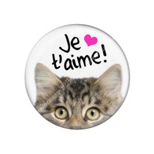 Cabochon résine a coller 25 mm saint valentin amour je t'aime a9 