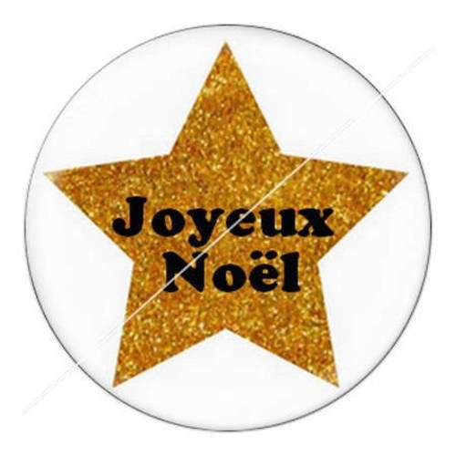 Cabochon résine a coller 25 mm joyeux noël hiver e3 