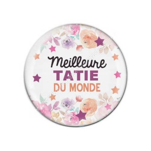 Cabochon résine a coller 25 mm tatie tata f8 