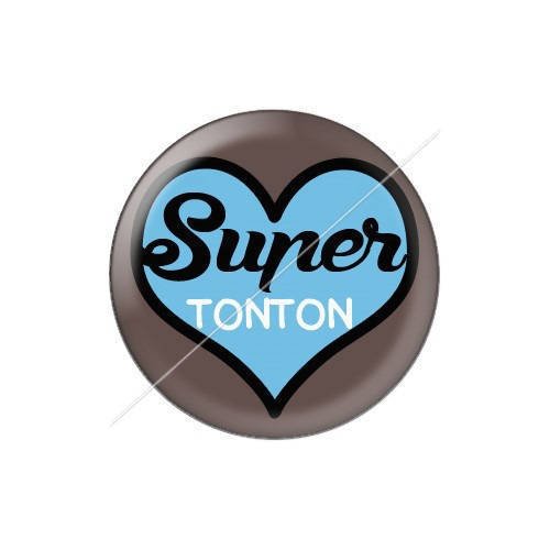 Cabochon résine a coller 25 mm tonton j13 