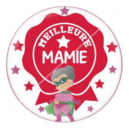 Cabochon résine a coller 25 mm pour mamie c7 