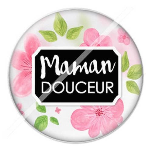 Cabochon résine a coller 25 mm pour maman f2 
