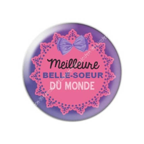 Cabochon résine a coller 25 mm belle-soeur 10 