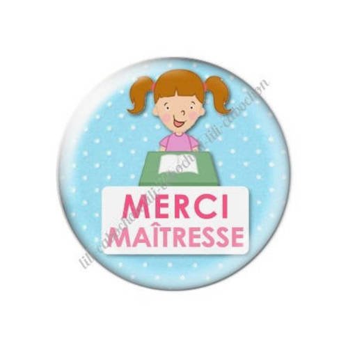 Cabochon résine a coller 25 mm maîtresse h27 