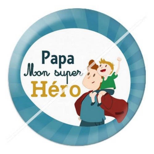 Cabochon résine a coller 25 mm papa 15 