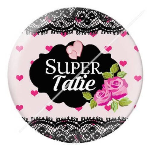 Cabochon résine a coller 25 mm pour tata tatie t4 