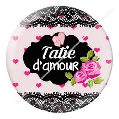 Cabochon résine a coller 25 mm pour tata tatie t5 