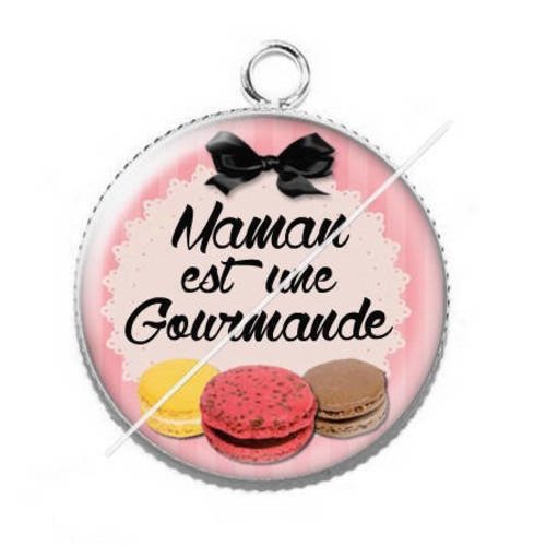 Pendentif cabochon résine pour maman mb1 