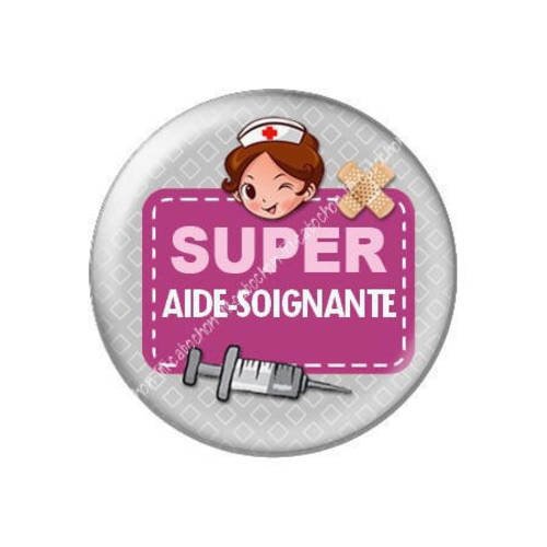 Cabochon résine a coller 25 mm super aide soignante j12 