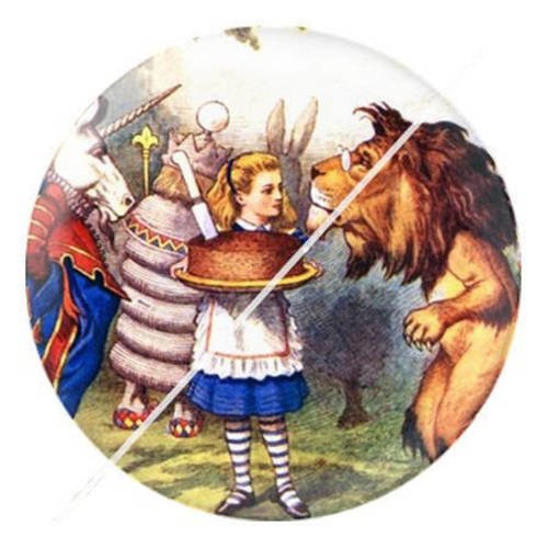 Cabochon résine a coller 25 mm à alice b11 