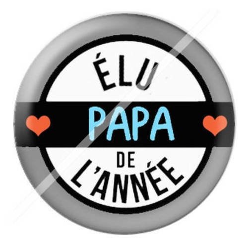 Cabochon résine a coller 25 mm pour super papa c9 