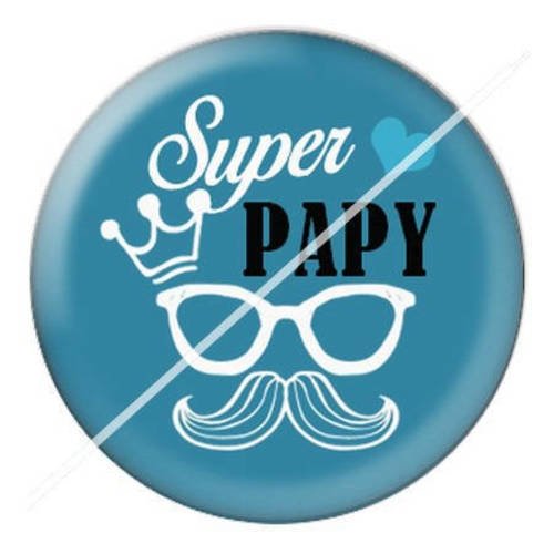 Cabochon résine a coller 25 mm pour fête papy papi 30 