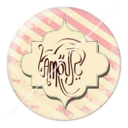 Cabochon résine a coller 25 mm mademoiselle 24 