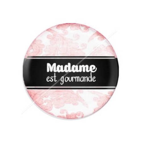 Cabochon résine a coller 25 mm madame 15 