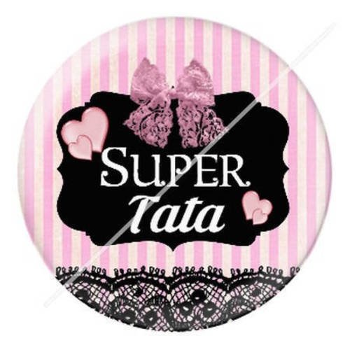 Cabochon résine a coller 25 mm pour tata tatie t10 