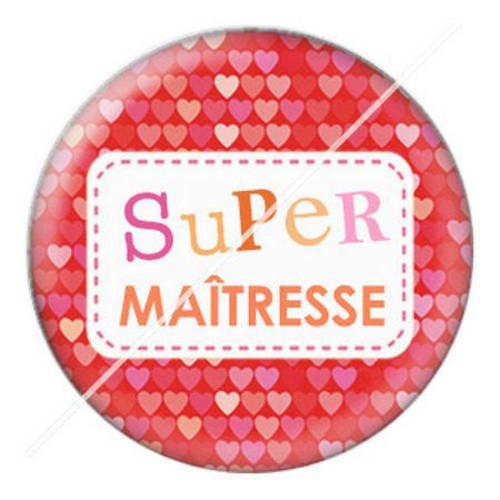 Cabochon résine a coller 25 mm pour super maîtresse s9 