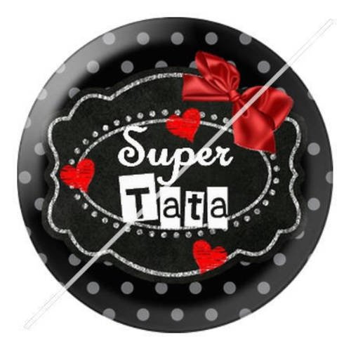 Cabochon résine a coller 25 mm pour super tata 7 