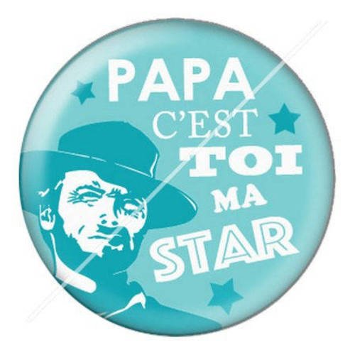 Cabochon résine a coller 25 mm papa d19 