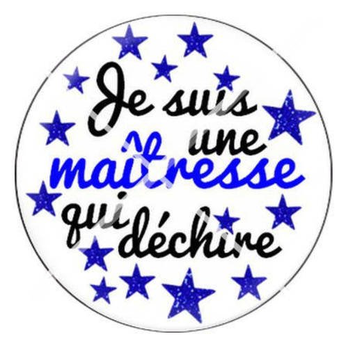 Cabochon résine a coller 25 mm pour ma maîtresse qui déchire 6 