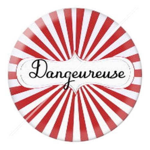 Cabochon résine a coller 25 mm mademoiselle 29 