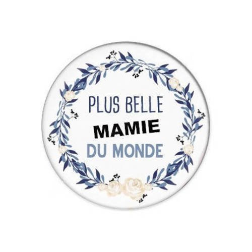 Cabochon résine a coller 25 mm pour mamie f25 