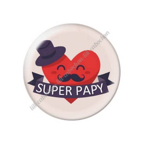 Cabochon résine a coller 25 mm papy 32 