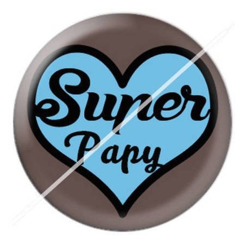 Cabochon résine a coller 25 mm pour fête papy papi 15 