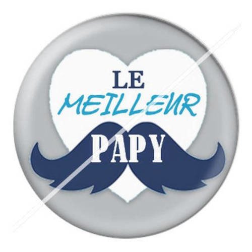 Cabochon résine a coller 25 mm pour fête papy papi 22 