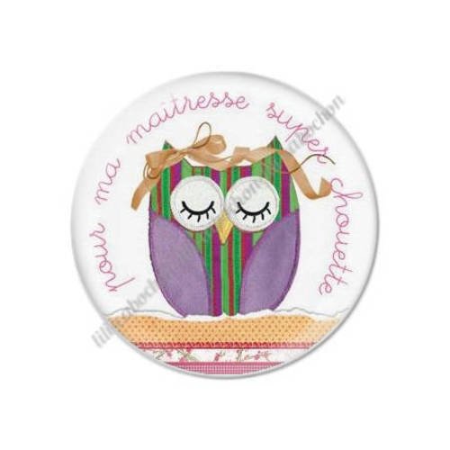 Cabochon résine a coller 25 mm maîtresse t20 