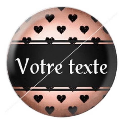 Cabochon résine a coller 25 mm à personnaliser avec votre texte ref b20 