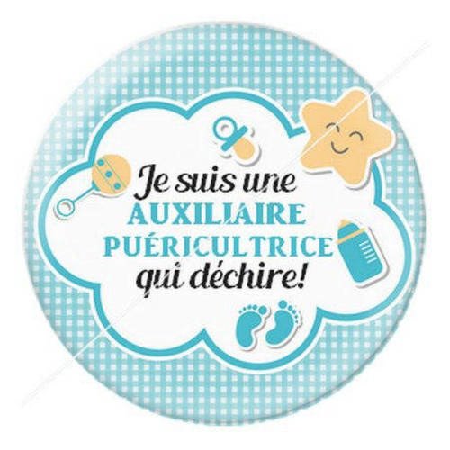Cabochon résine a coller 25 mm auxiliaire puéricultrice 4 